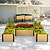 Woodgrain U Shape Metal Raised Garden Bed | Vego Garden