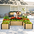 Woodgrain U Shape Metal Raised Garden Bed | Vego Garden