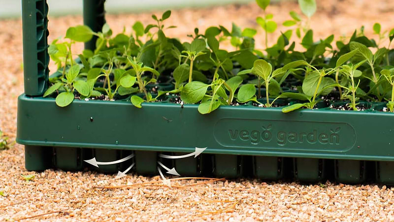 vego garden seed trays Stackable Seedling Trays – Compact Garden Solution