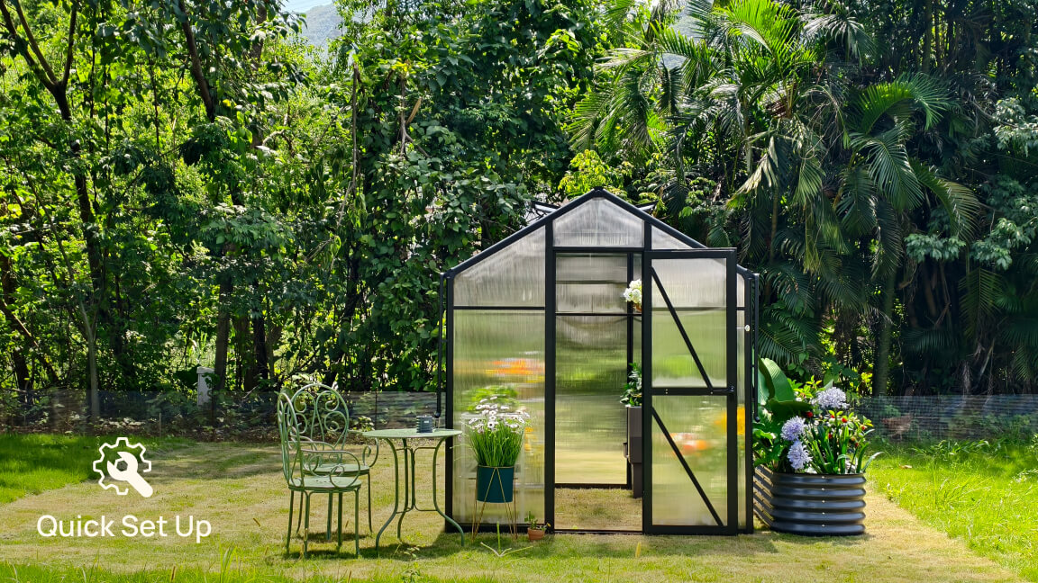 Vego Junior Victorian Greenhouse - 6.5ft Wide