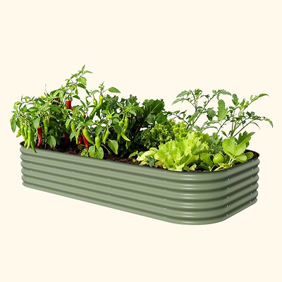 vego-garden-17-tall-10-in-1-jumbo-modular-metal-raised-garden-bed-kit | Vego Garden