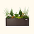 17" Tall 27" x 53" Modern Metal Raised Garden Bed |Vego Garden|Umber Brown