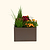 17" Tall 27" x 83" Modern Metal Raised Garden Bed |Vego Garden|Umber Brown
