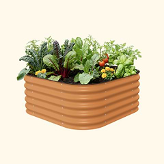 vego-garden-17-tall-4-in-1-small-modular-metal-raised-garden-bed-kit | Vego Garden