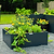 17" Tall Modern Raised Garden Bed 42" x 42"|Vego Garden|Midnight Blue
