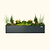 17" Tall 42" x 83" Modern Metal Raised Garden Bed |Vego Garden|Midnight Blue