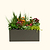 17" Tall 42" x 83" Modern Metal Raised Garden Bed |Vego Garden|Urban Charcoal