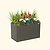 32" Extra Tall Modern 27" x 53" Metal Raised Garden Bed|Vego Garden| UrbanCharcoal 