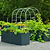 32" Tall Modern 27" x 83" Metal Raised Garden Bed - With Intermediate Floor