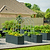 32" Tall Modern 27" x 83" Metal Raised Garden Bed - With Intermediate Floor