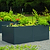 32" Tall Modern 83" x 83" L Shape Metal Raised Garden Bed 