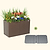 32" Extra Tall Modern 27" x 53" Metal Raised Garden Beds  - With Intermediate Floor