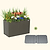 32" Extra Tall Modern 27" x 53" Metal Raised Garden Beds  - With Intermediate Floor