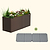 32" Extra Tall Modern 27" x 83" Metal Raised Garden Bed - With Intermediate Floor
