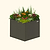 32" Extra Tall Modern 42" x 42" Metal Raised Garden Bed|Vego Garden| UmberBrown