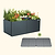 32" Extra Tall Modern 42" x 83" Metal Raised Garden Bed - With Intermediate Floor