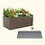 32" Extra Tall Modern 42" x 83" Metal Raised Garden Bed - With Intermediate Floor