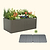 32" Extra Tall Modern 42" x 83" Metal Raised Garden Bed - With Intermediate Floor