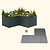 32" Extra Tall Modern 83" x 83" L Shape Metal Raised Garden Bed - Midnight Blue - With Intermediate Floor