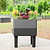 EZCube Self-Watering Planter 21" x 24" Elevated - Fog Gray