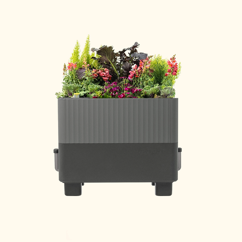 The EZCube Planter 21" x 24" Fog Gray | Vego Garden