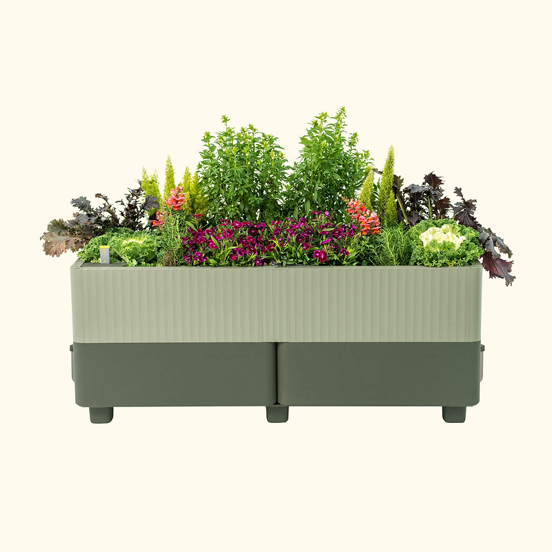 The EZCube Planter 21" x 48" Sage Green | Vego Garden