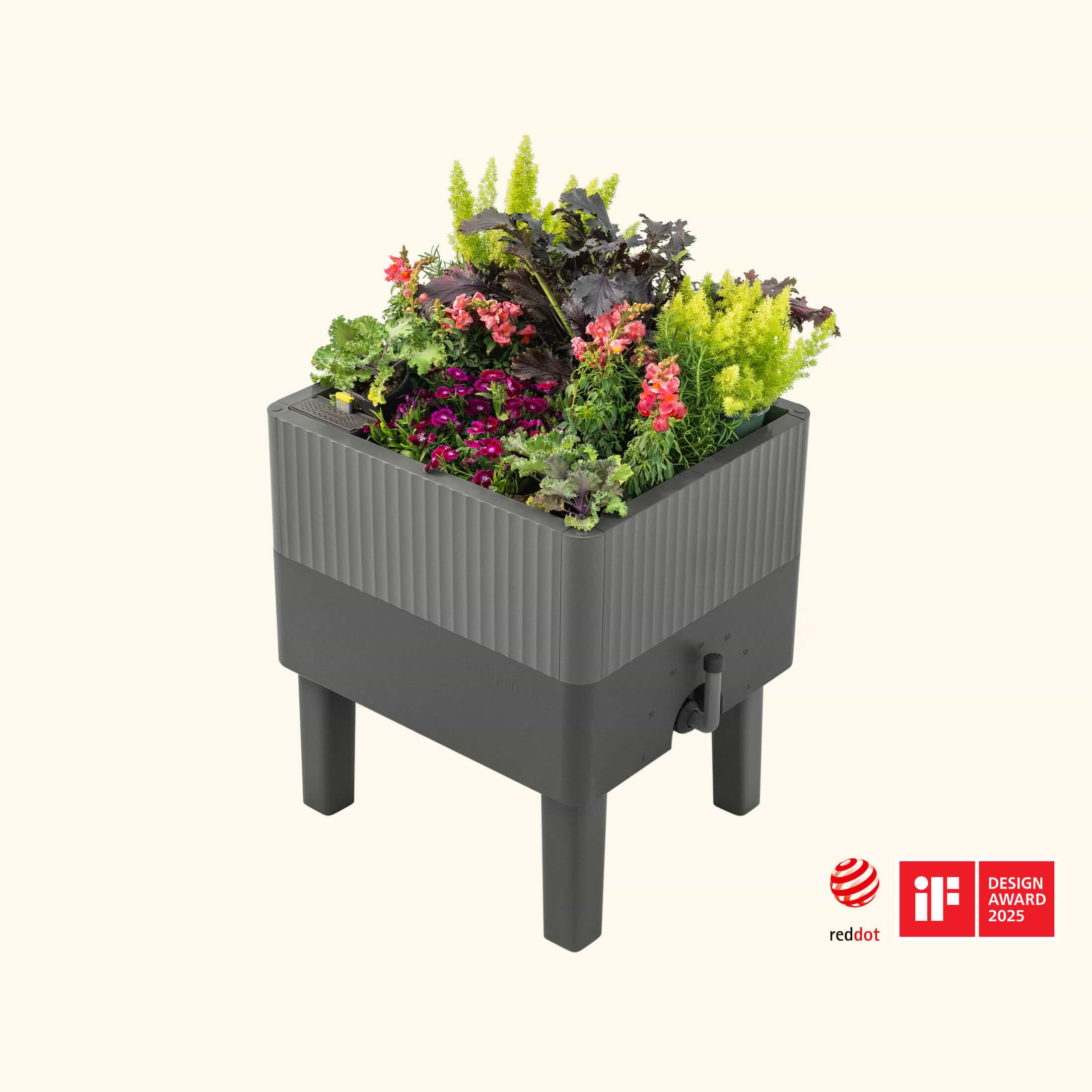 garden ease self watering plant feeder EZCube Self-Watering Planter 21" x 24" Elevated