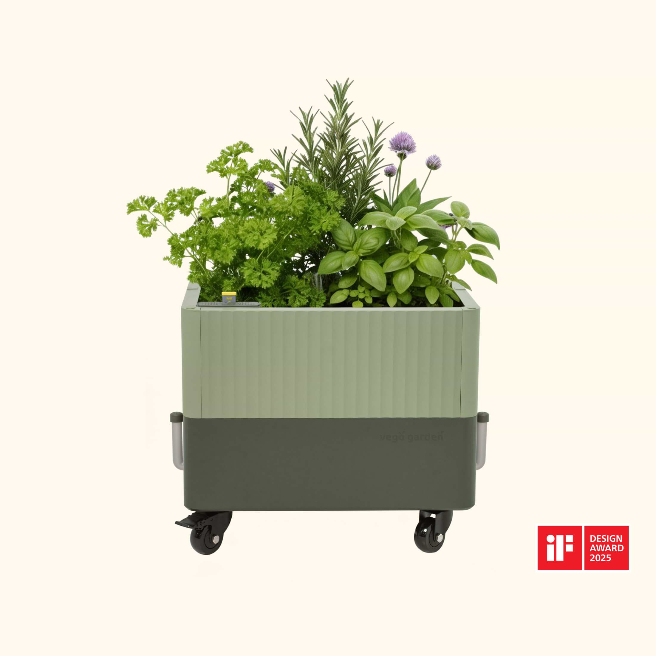 self watering planter box EZCube Self-Watering Rolling Planter | Indoor Garden