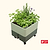 EZCube Self-Watering Rolling Planter 21” x 24”