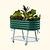 Elevated Garden bed gen2 british green 2x4