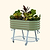 Elevated Garden bed gen2 olive green 2x4