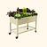 vego garden Elevated Garden Bed 2x4 with Wheels Pearl White Color