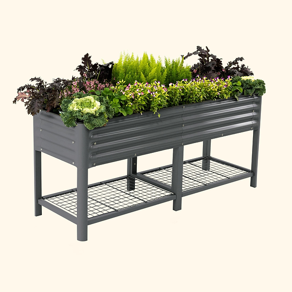 6 ft. x 2 ft. x 2.5 ft. Elevated Wooden Planter Box Stand