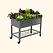 vego garden Elevated Garden Bed 2x4 with Wheels Modern Gray Color