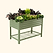 vego garden Elevated Garden Bed 2x4 Olive Green Color