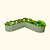 17 tall L-shaped metal garden container - Large Size | Olive Green | Vego Garden raised garden bed