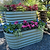 Vego Garden Cascading metal raised garden bed kit standard size olive green color