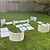 17 tall U-shaped metal garden container - Standard Size | Pearl White | Vego Garden raised garden bed