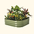 Vego Garden | 11" Tall 4 In 1 Modular Metal Raised Garden Bed Kit Olive Green