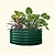 17" Tall 42" Round Modular Metal Raised Garden Bed Kit | Vego Garden | British Green