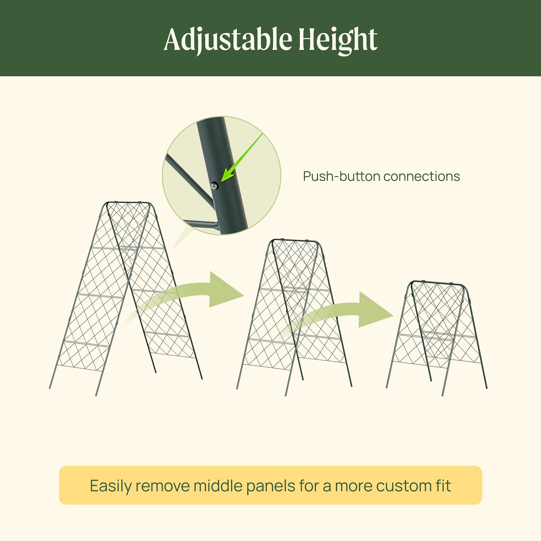 FlexGrow A-Frame Trellis ProMax | Extra-Large Garden Support