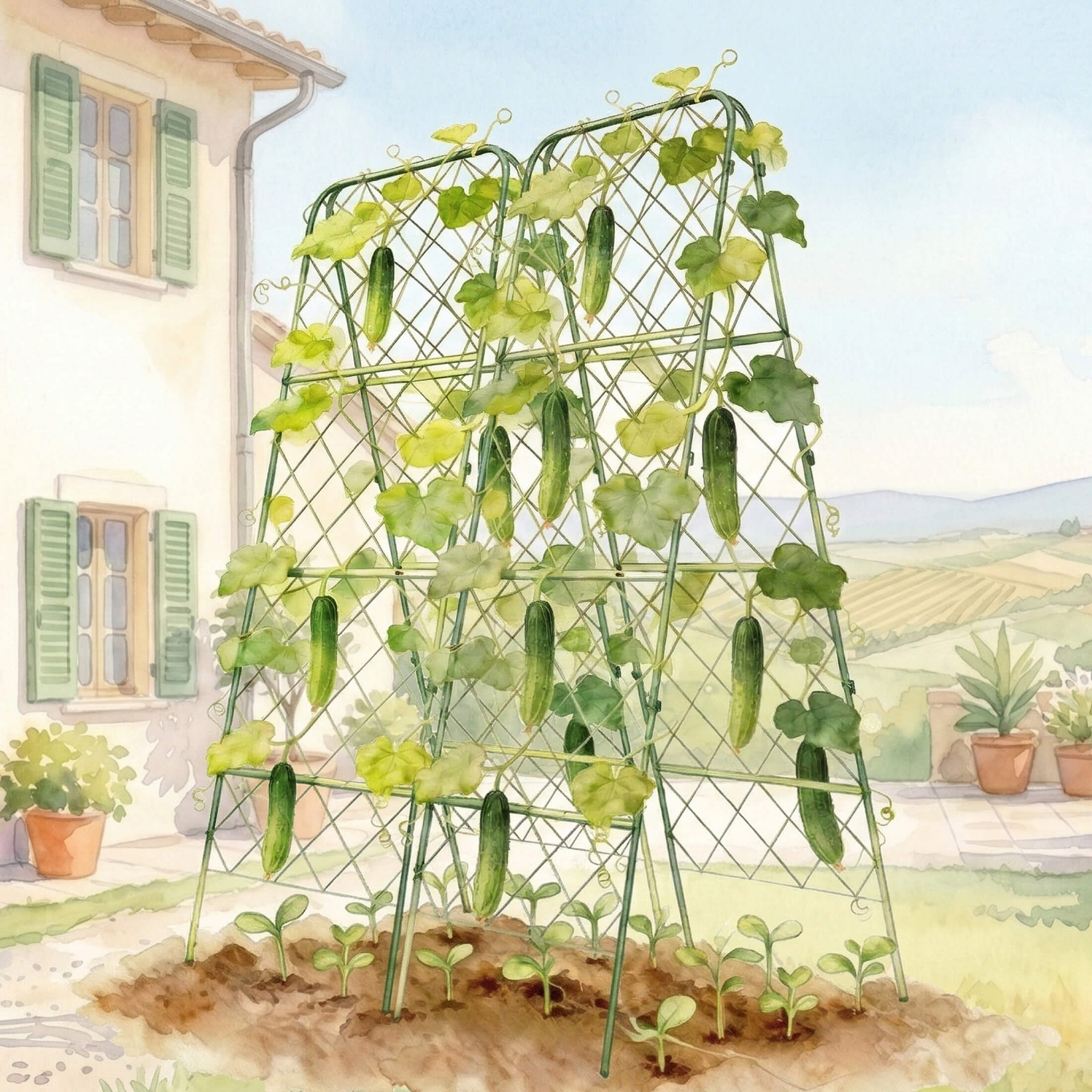 FlexGrow A-Frame Trellis ProMax | Extra-Large Garden Support