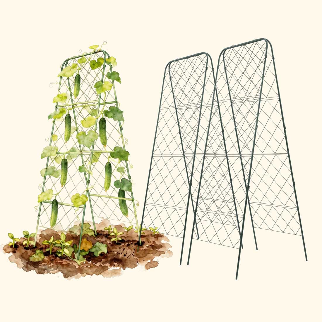 FlexGrow A-Frame Trellis ProMax | Extra-Large Garden Support