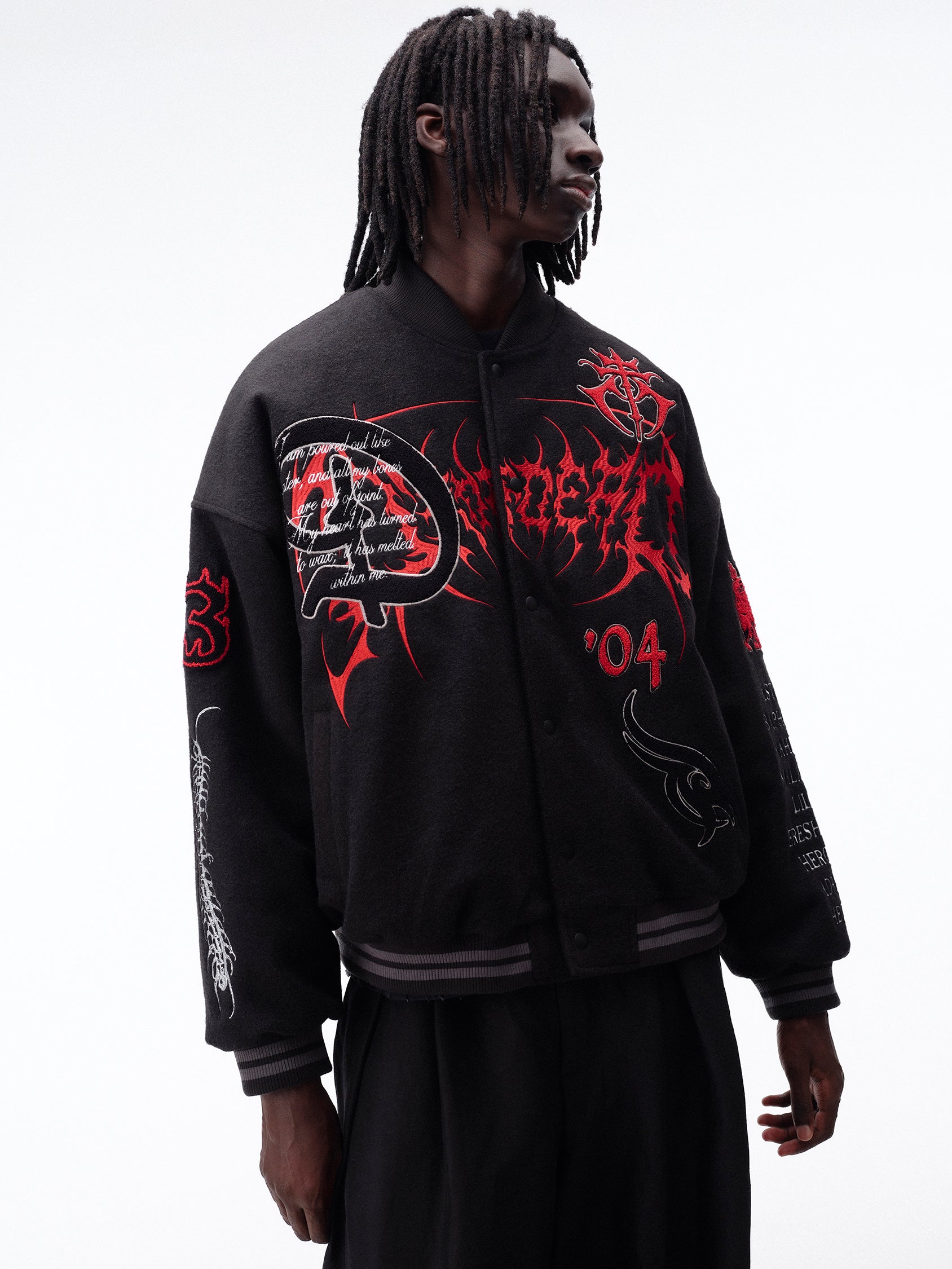 Breakdown Varsity Jacket – DROP DEAD CLOTHING