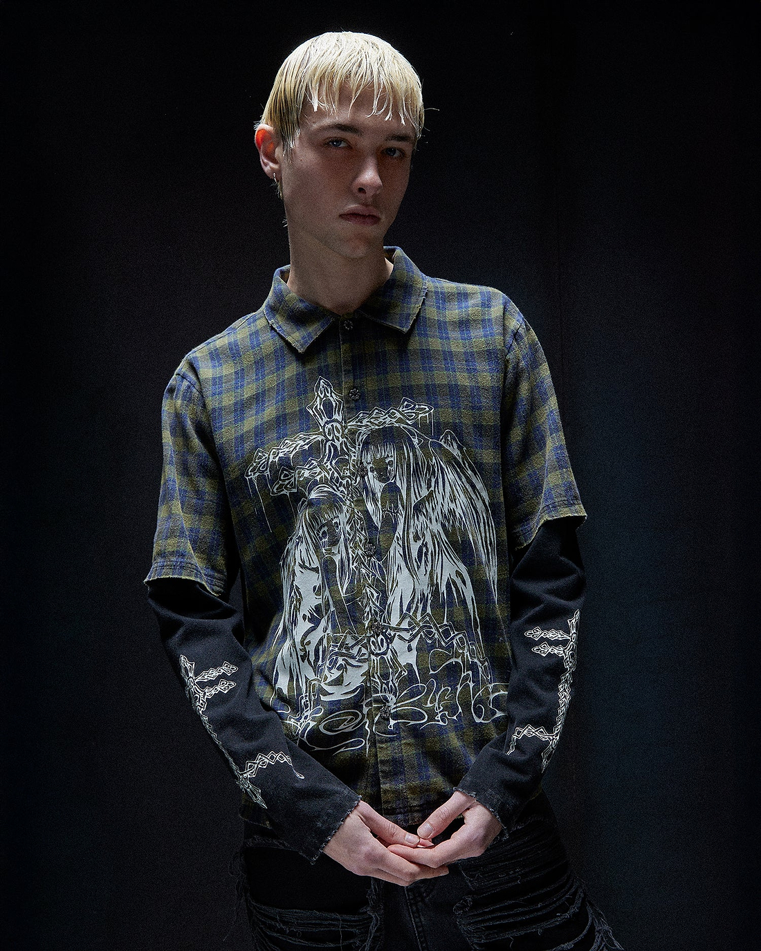 Darkmoon Layered Plaid Shirt