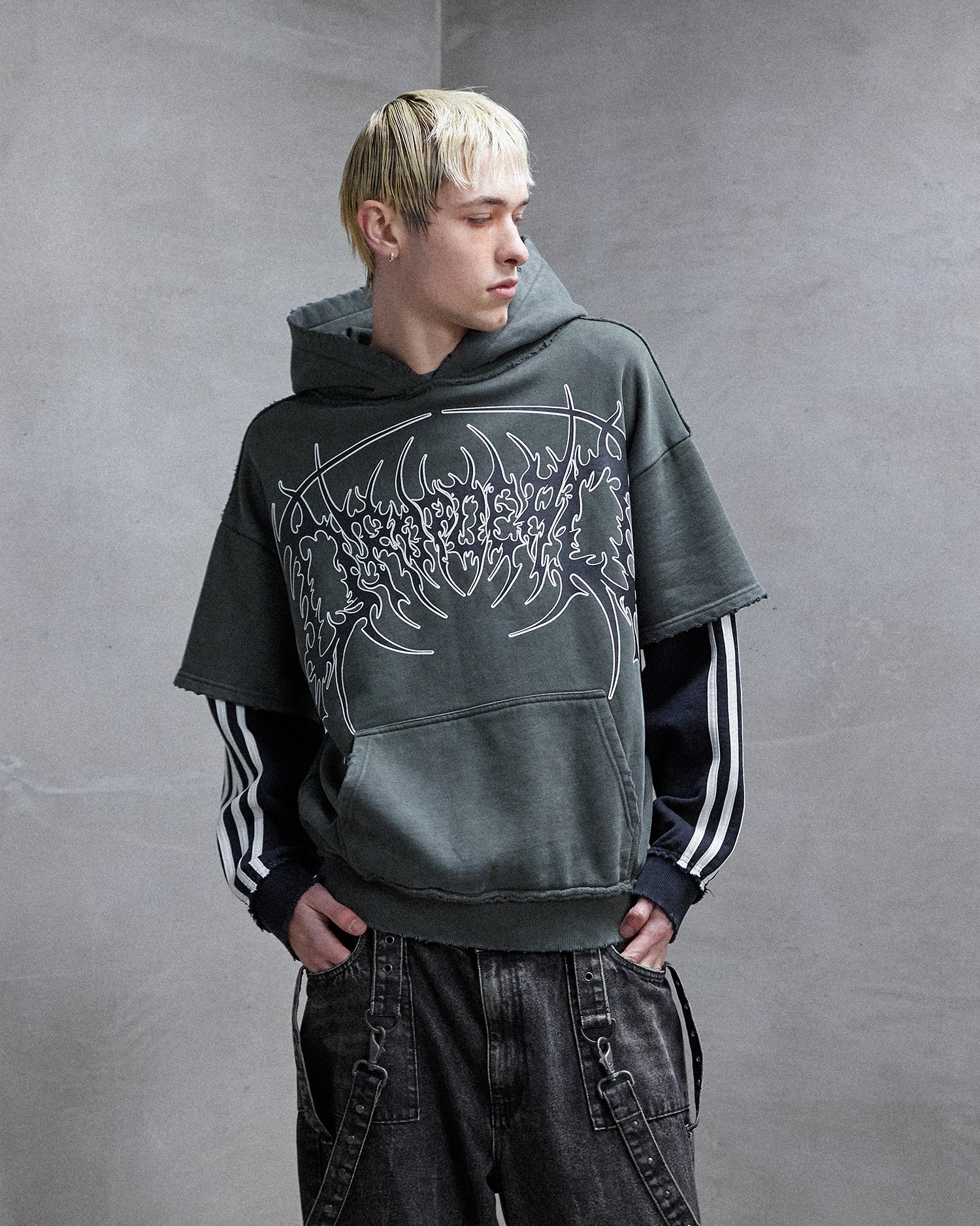 Deathcore Layered Hoodie