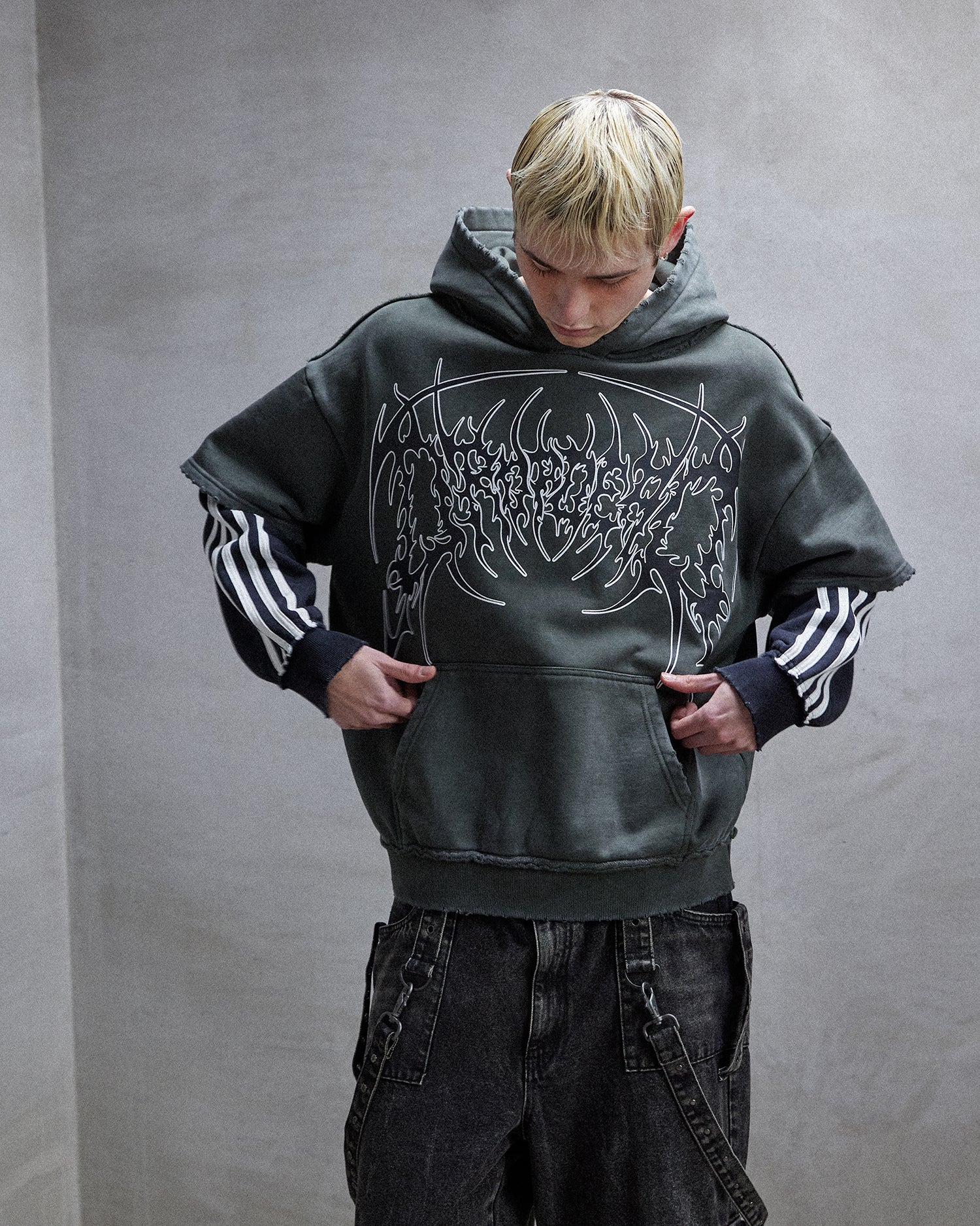 Deathcore Layered Hoodie