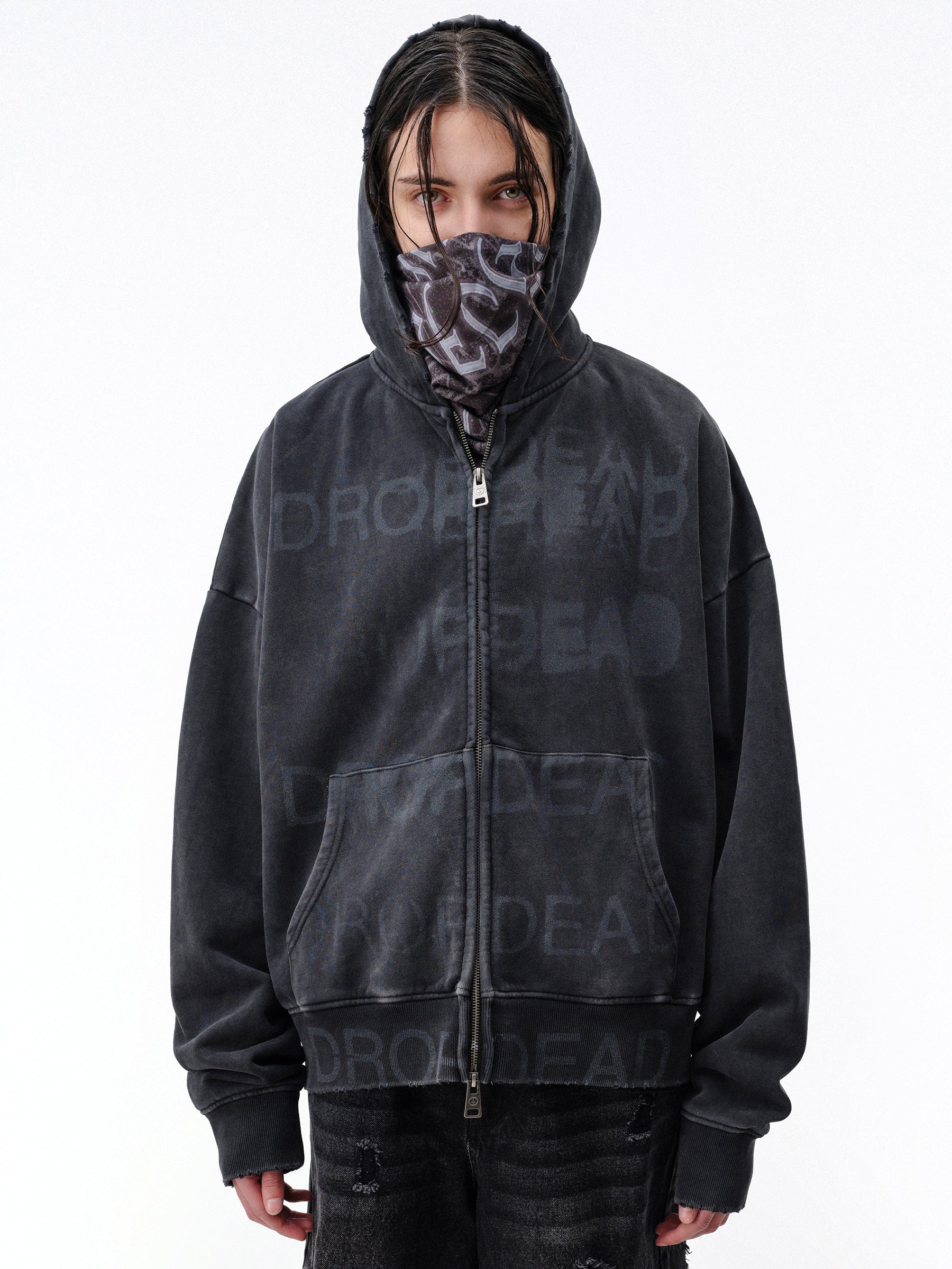 DROPDEAD フーディー Stacked Zip-Up Hoodie – DROP DEAD CLOTHING