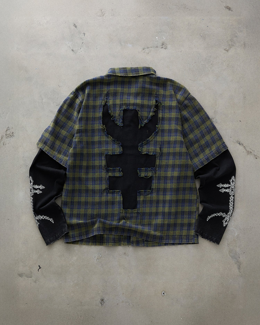 Darkmoon Layered Plaid Shirt