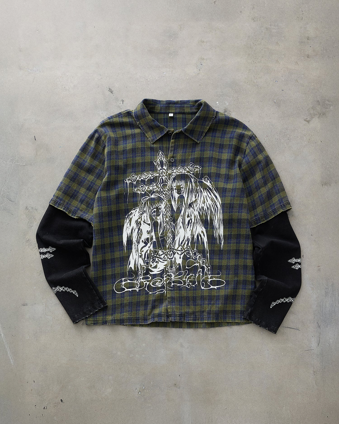 Darkmoon Layered Plaid Shirt